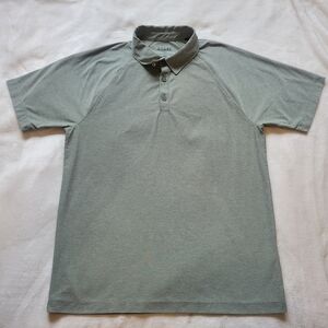 Rhone Polo Shirt Mens Medium Green Delta Pique Performance Stretch Golf Outdoor